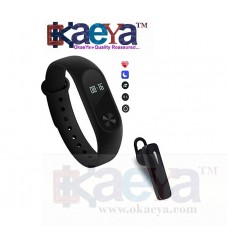 OkaeYa fitness Band with Heart Rate sensor/Pedometer/Sleep Monitoring With K1 Wireless Stereo Headset excellent sound quality and an amazingly lightweight design